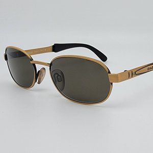 Diablo Mod. D28 Col. 944 Brushed Antique Gold Frame Green Lens Sunglasses Italy